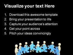 Puzzle team people powerpoint templates and powerpoint backgrounds 0511