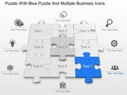 42537456 style puzzles mixed 7 piece powerpoint presentation diagram infographic slide