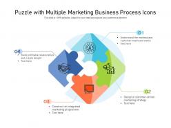 Puzzle With Multiple Marketing Business Process Icons
