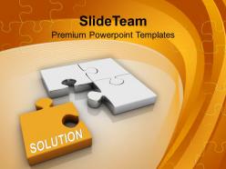Puzzle with solution puzzle business powerpoint templates ppt themes and graphics 0213