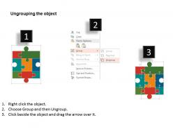 13045878 style puzzles matrix 5 piece powerpoint presentation diagram infographic slide