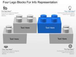 Pv four lego blocks for info representation powerpoint template