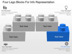 Pv four lego blocks for info representation powerpoint template