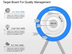 Pv target board for quality management powerpoint template