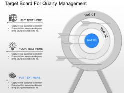Pv target board for quality management powerpoint template