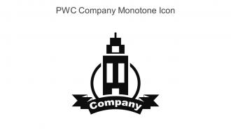 PWC Company Monotone Icon In Powerpoint Pptx Png And Editable Eps Format