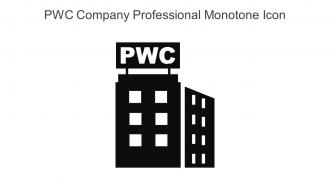 PWC Company Professional Monotone Icon In Powerpoint Pptx Png And Editable Eps Format