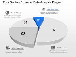 Px four section business data analysis diagram powerpoint template