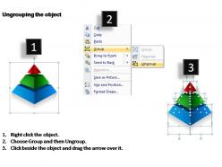 Pyramid diagram 3 levels powerpoint templates