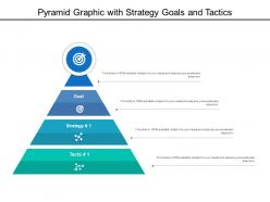 Pyramid Graphic With Strategy Goals And Tactics