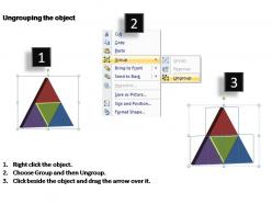 Pyramid pieces or components powerpoint templates