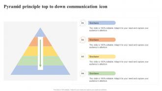 Pyramid Principle Top To Down Communication Icon