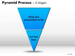 Pyramid process diagram 2 stages powerpoint slides and ppt templates 0412