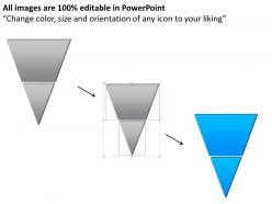 Pyramid process diagram 2 stages powerpoint slides and ppt templates 0412