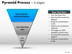 Pyramid process diagram 3 stages powerpoint slides and ppt templates 0412