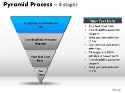 Pyramid process diagram 4 stages powerpoint slides and ppt templates 0412