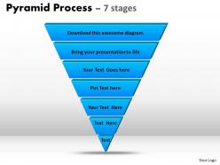 Pyramid process diagram 7 stages for marketing