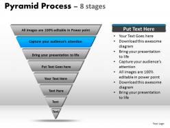 Pyramid process diagram 8 stages powerpoint slides and ppt templates 0412
