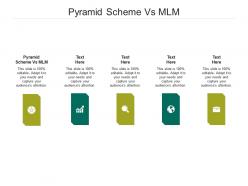 Pyramid scheme vs mlm ppt powerpoint presentation file shapes cpb