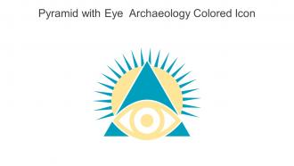 Pyramid With Eye Archaeology Colored Icon In Powerpoint Pptx Png And Editable Eps Format