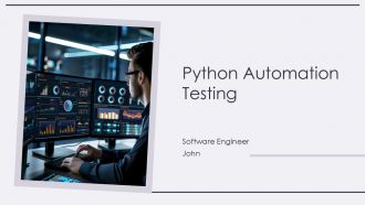Python Automation Testing PPT Slides ST AI