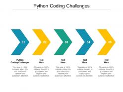 Python coding challenges ppt powerpoint presentation professional design inspiration cpb