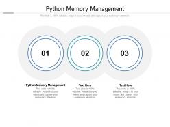 Python memory management ppt powerpoint presentation portfolio graphics template cpb