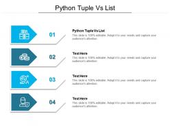 Python tuple vs list ppt powerpoint presentation infographic template brochure cpb