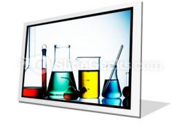 Assorted laboratory glassware powerpoint icon f