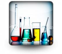 Assorted laboratory glassware powerpoint icon s