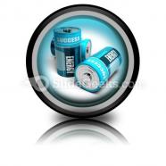 Battery concept energy powerpoint icon cc