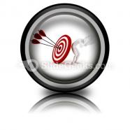Behind target powerpoint icon cc