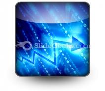 Blue data space powerpoint icon s
