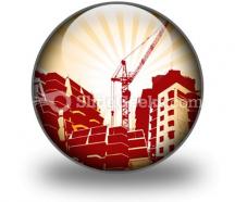 Building construction powerpoint icon c