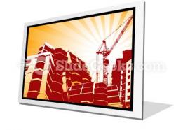 Building construction powerpoint icon f