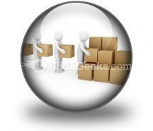 Carton package shipping powerpoint icon c