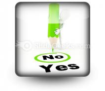 Choose between yes and no powerpoint icon s