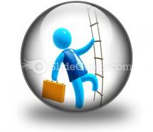 Climbing to success ppt icon for ppt templates and slides c