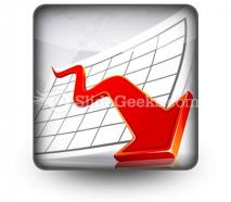 Crisis graph ppt icon for ppt templates and slides s