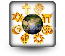 Earth religious symbols powerpoint icon s