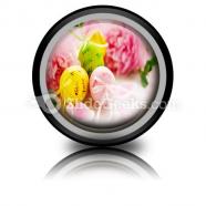 Easter eggs and spring flowers powerpoint icon cc