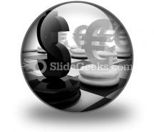 Euro and dollar powerpoint icon c
