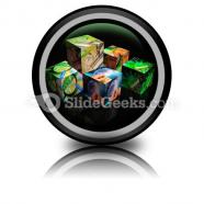 Finance cubes powerpoint icon cc