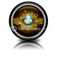 Global business powerpoint icon cc