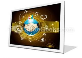 Global business powerpoint icon f