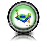 Green construction building powerpoint icon cc