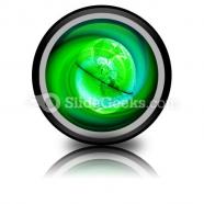 Green earth powerpoint icon cc