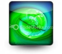 Green earth powerpoint icon s