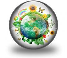 Green nature earth powerpoint icon c