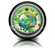 Green nature earth powerpoint icon cc
